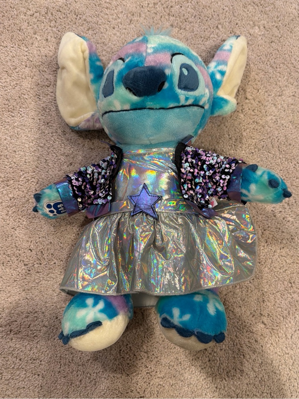Build a Bear Floral Colorful Stitch Plush